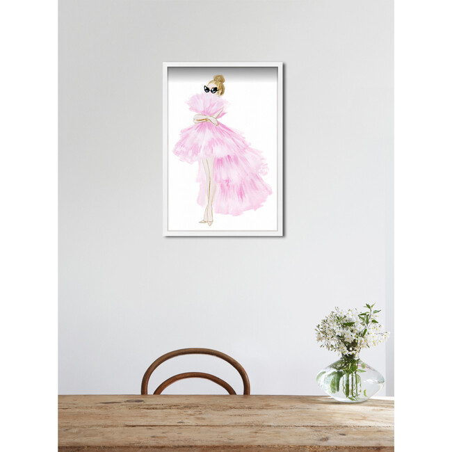 Gathered Gown Print, Framed