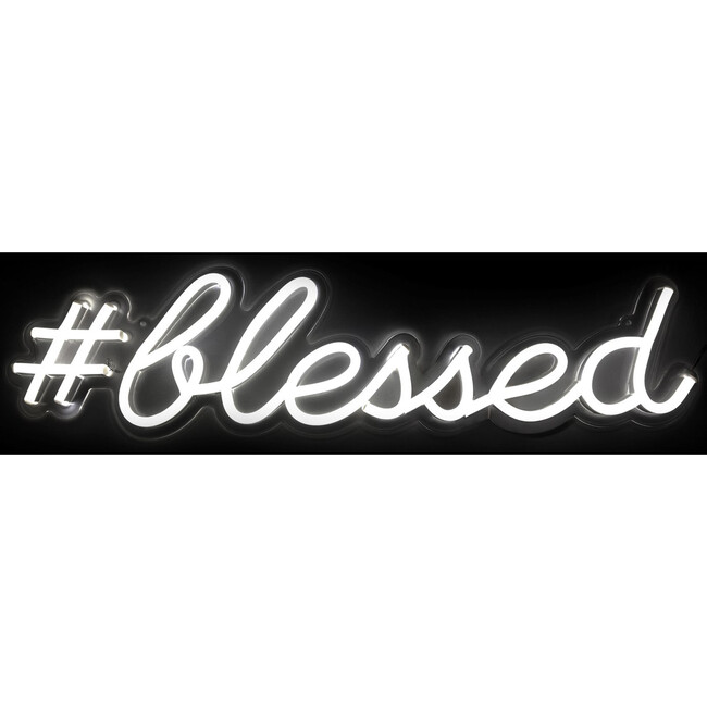Blessed LED Neon Sign, White - Lighting - 1