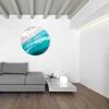 Beach Water, Round - Art - 2