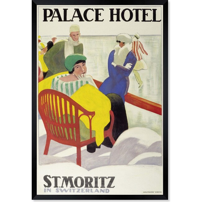 St. Moritz Palace Hotel, Framed - Art - 1