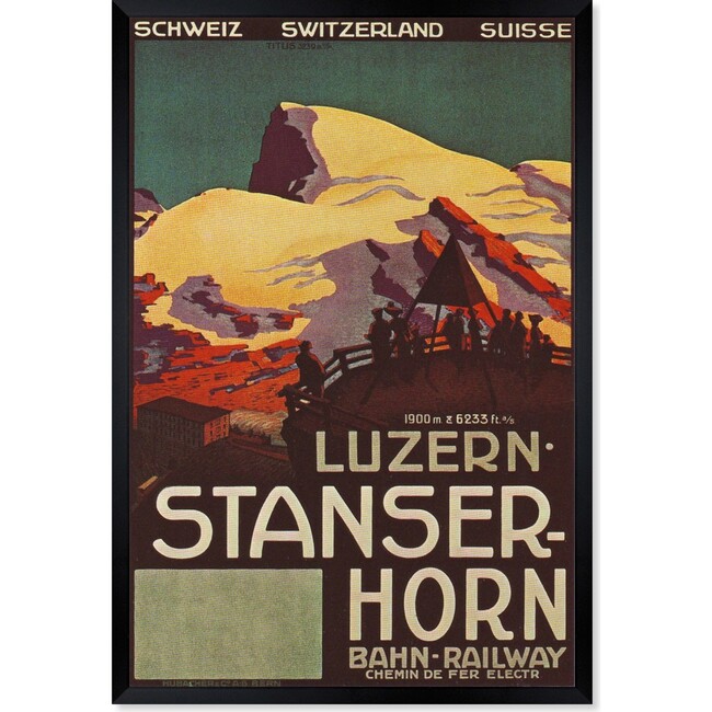 Luzern Stanser Horn, Framed