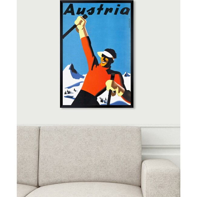 Austria Ski, Framed - Art - 5