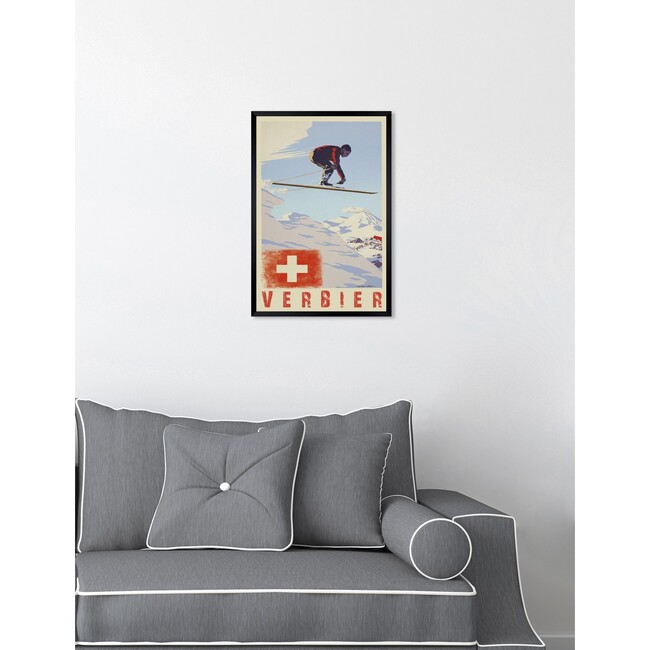 Verbier Ski, Framed - Art - 7