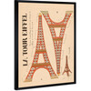 La Tour Eiffel Diagram, Framed - Art - 3