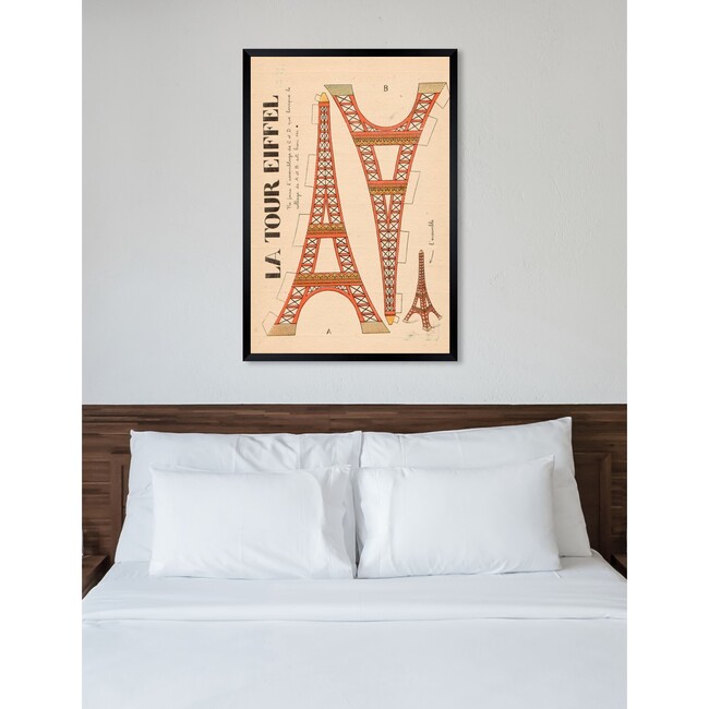 La Tour Eiffel Diagram, Framed - Art - 6