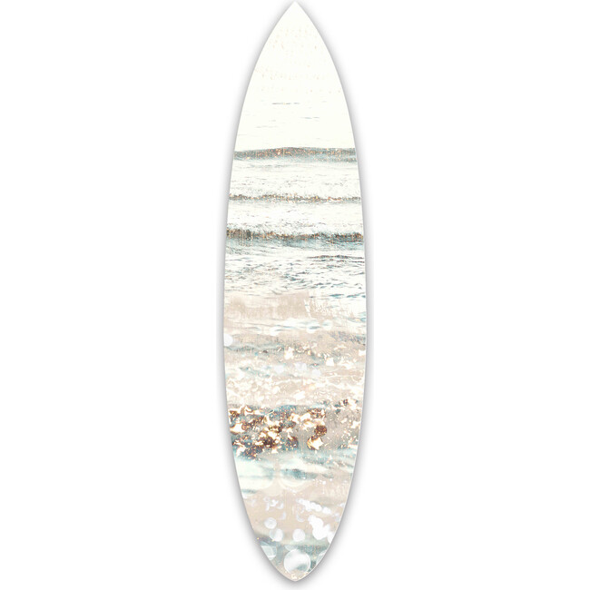Swim in Jeweled Waters Surfboard, Acrylic - Art - 1