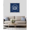 The Red Crab - Blue, Framed - Art - 2