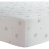 Organic 2 pack Crib Sheet, Grey & White Stars - Crib Sheets - 2