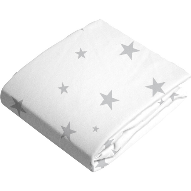Organic 2 pack Crib Sheet, Grey & White Stars - Crib Sheets - 4