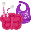 Kushies Silicone Feeding  4PC Set, Candy & Purple - Tableware - 1 - thumbnail