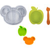 Kushies Silicone Feeding 5 PC Set, Marble & Citrus & Carrot - Food Storage - 1 - thumbnail