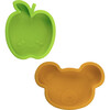 Kushies Silicone Feeding 5 PC Set, Marble & Citrus & Carrot - Tableware - 3