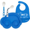 Kushies Silicone Feeding  4PC Set, Azure - Tableware - 1 - thumbnail