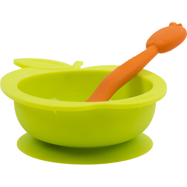 Kushies Silicone Feeding 5 PC Set, Marble & Citrus & Carrot - Tableware - 5