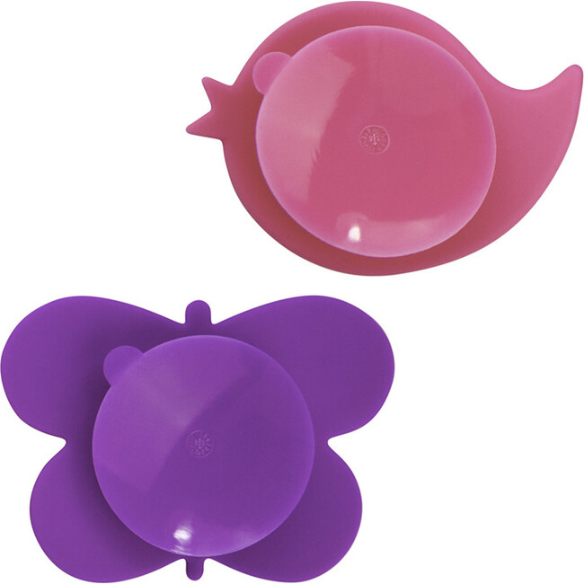 Kushies Silicone Feeding 5 PC Set, Candy & Purple - Tableware - 5