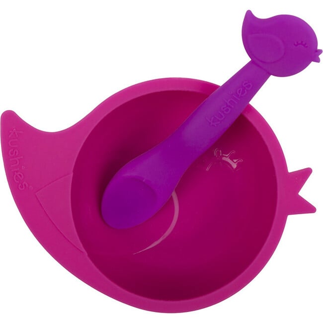 Kushies Silicone Feeding 5 PC Set, Candy & Purple - Tableware - 8