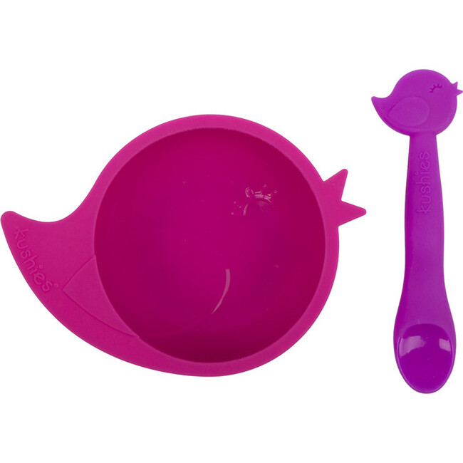 Kushies Silicone Feeding 5 PC Set, Candy & Purple - Tableware - 9