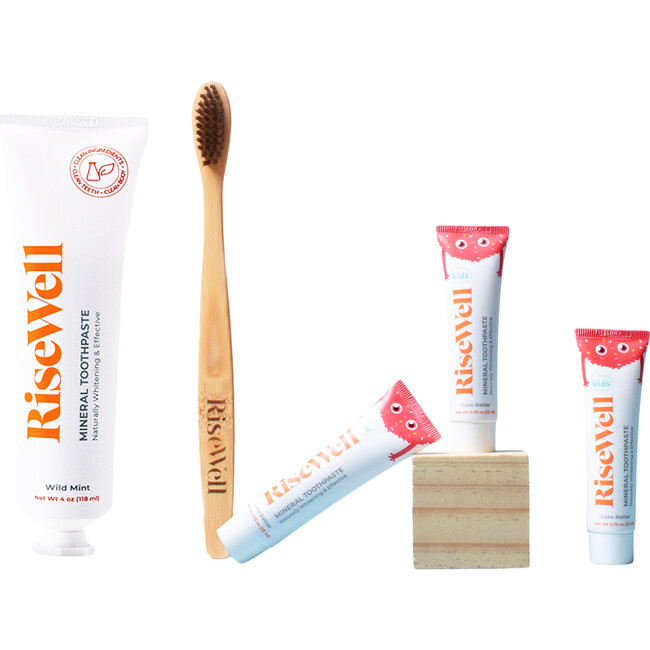 Adult Duo + Kids Travel Toothpaste Trio