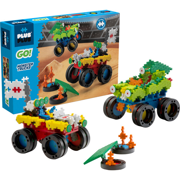 GO! Monster Trucks - Plus-Plus Building Toys | Maisonette