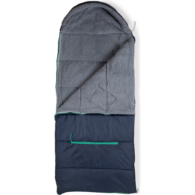 Sleep 'N' Pack Big Kids Sleeping Bag, Navy/Grey - Sleepbags - 4