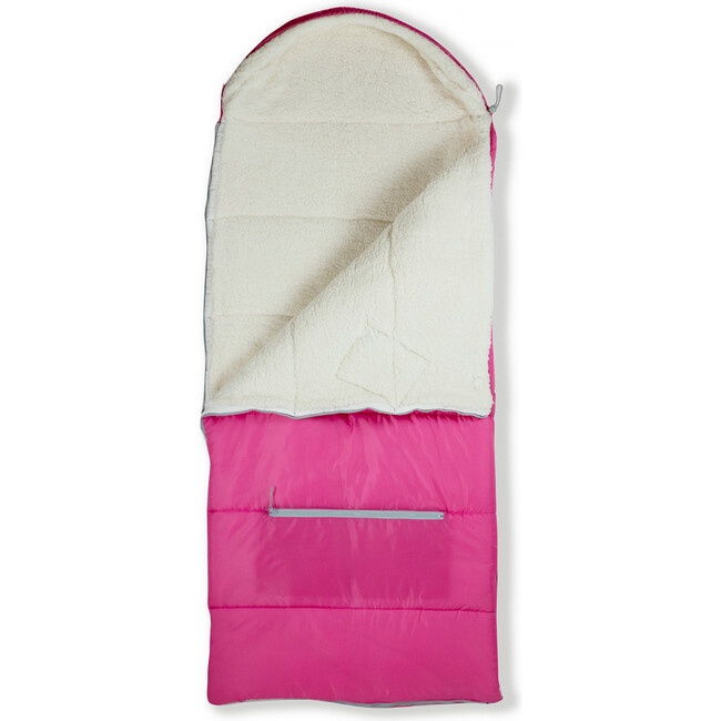 Sleep 'N' Pack Big Kids Sleeping Bag, Fuchsia/Coconut - Sleepbags - 5