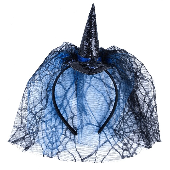 Luna The Midnight Witch Dress & Head Band, Teal/Black - Costumes - 4