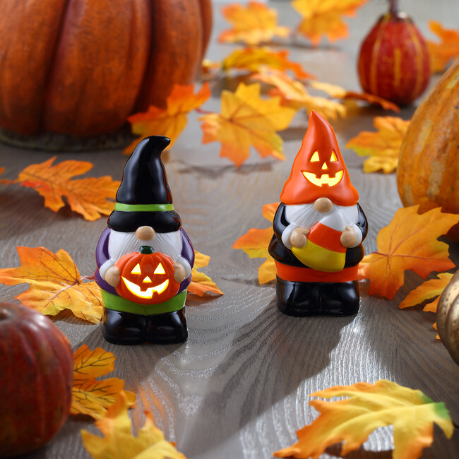 Set of 2 Halloween Gnomes, Multi - Accents - 2