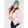 Sequin Quilted Bomber, Bubble Gum - Jackets - 2