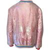 Sequin Quilted Bomber, Bubble Gum - Jackets - 4 - thumbnail