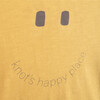 Short Sleeve T-Shirt  Organic Cotton Happy Place, Yellow - Tees - 2