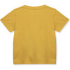Short Sleeve T-Shirt  Organic Cotton Happy Place, Yellow - Tees - 3