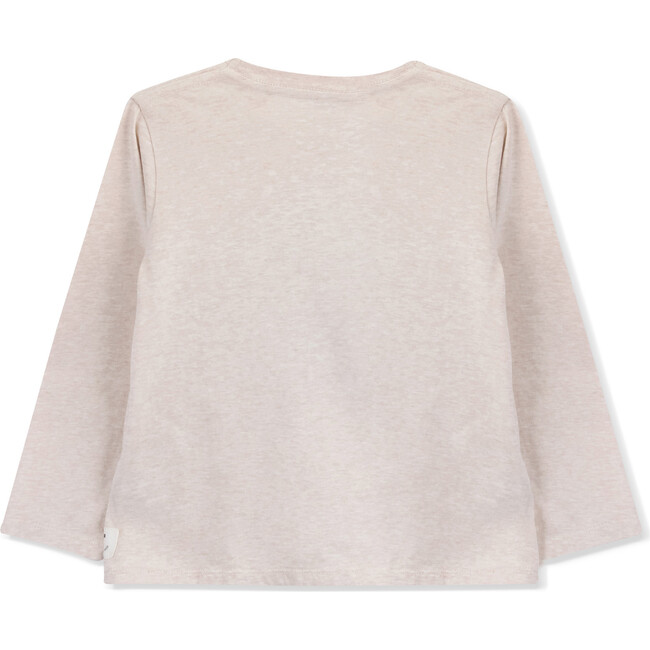 T-Shirt Long Sleeve Organic Cotton Everything, Cream - T-Shirts - 4