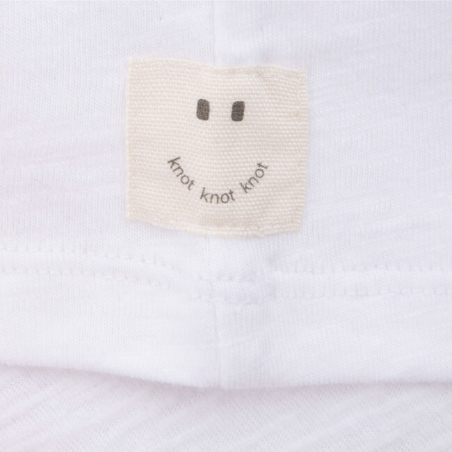 T-Shirt Long Sleeve Organic Cotton "K" Attention, White - Tees - 3
