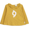 T-Shirt Long Sleeve Baby Organic Cotton White Dove, Yellow - T-Shirts - 1 - thumbnail