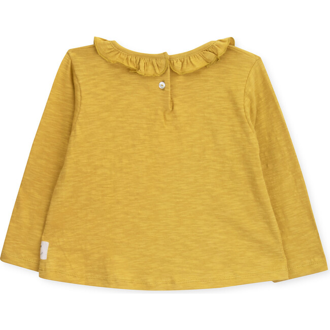 T-Shirt Long Sleeve Baby Organic Cotton White Dove, Yellow - T-Shirts - 4