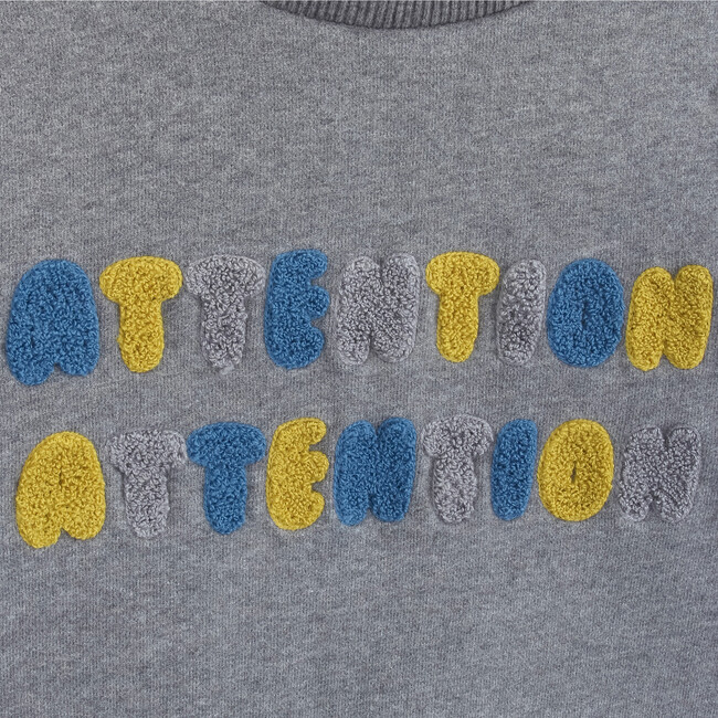 Sweatshirt Terry Attention, Grey - Sweatshirts - 2