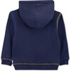 Sweatshirt Terry Neon Overlock, Blue - Sweatshirts - 4