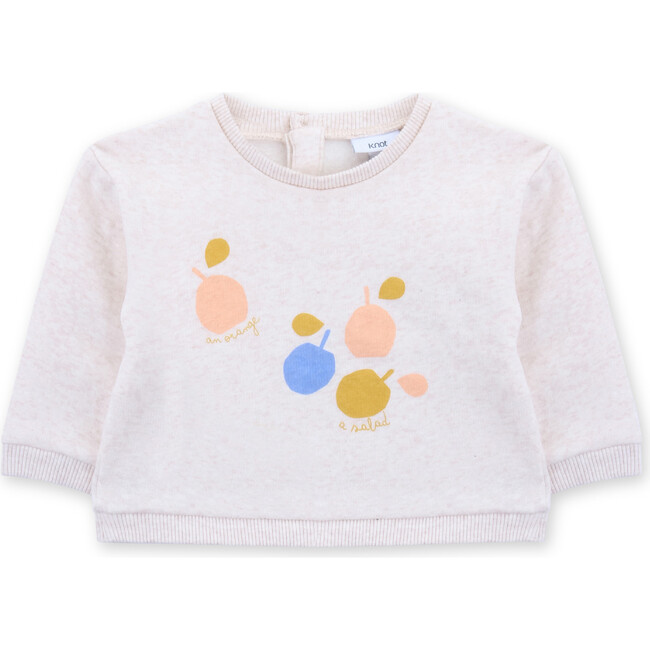 Sweatshirt Terry Baby Salad, White - Sweatshirts - 1