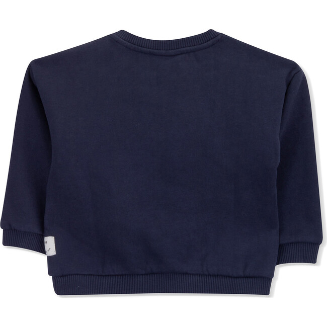 Sweatshirt Terry Baby Hey, Blue - Sweatshirts - 5