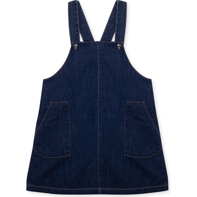 Pinafore Dress Denim Pepper, Blue - Dresses - 1