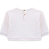 Sweatshirt Terry Baby Salad, White - Sweatshirts - 3