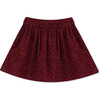 Skirt Corduroy Dots, Red - Skirts - 1 - thumbnail