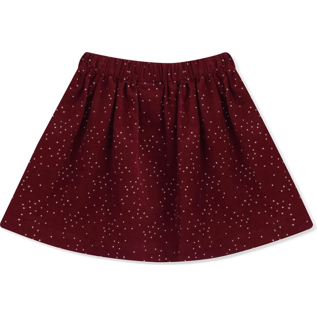 Skirt Corduroy Dots, Red - Skirts - 3