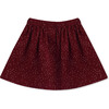 Skirt Corduroy Dots, Red - Skirts - 3 - thumbnail