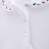 Baby Polo Organic Cotton Leafs, White - Polo Shirts - 2