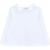 Polo Organic Cotton Flowers, White - Polo Shirts - 1 - thumbnail