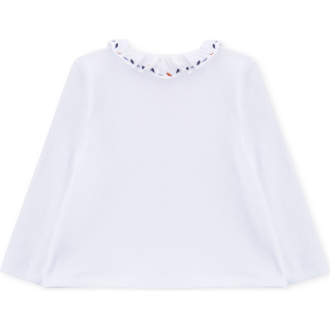 Baby Polo Organic Cotton Leafs, White - Polo Shirts - 3