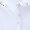Polo Organic Cotton Flowers, White - Polo Shirts - 2
