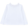 Polo Organic Cotton Flowers, White - Polo Shirts - 3