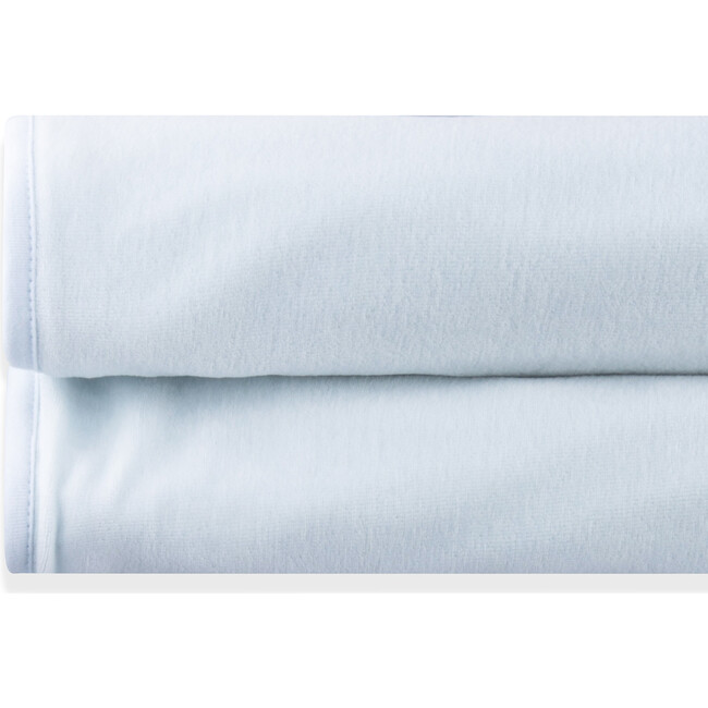Blanket Newborn Cotton Velvet Liz, Blue - Blankets - 2